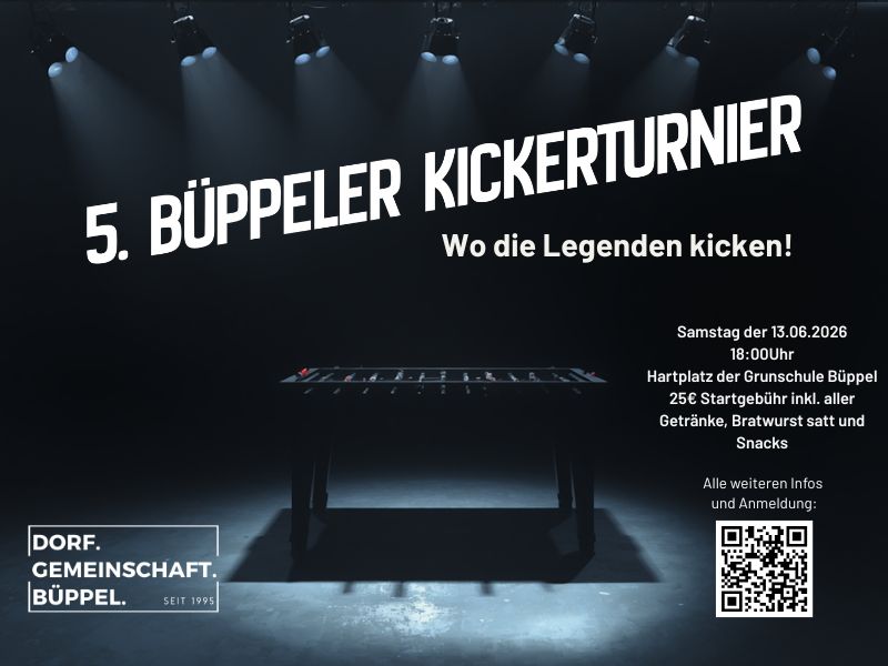 5. Büppeler Kickerturnier